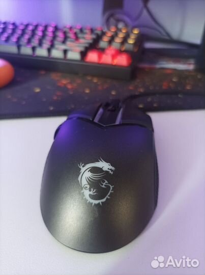 Мышь проводная MSI clutch gm30 ченая