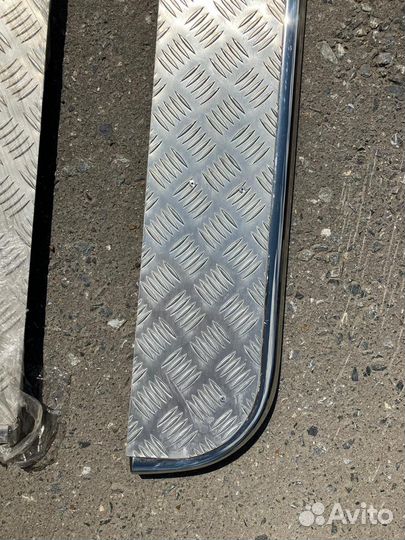 Подрожки пороги хромированные, универсальные