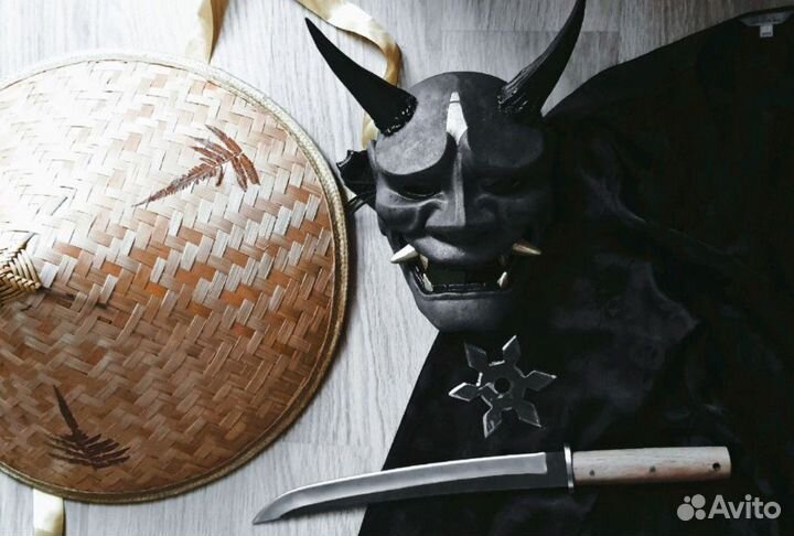 Японская Маска Ханья ручной работы (на заказ)