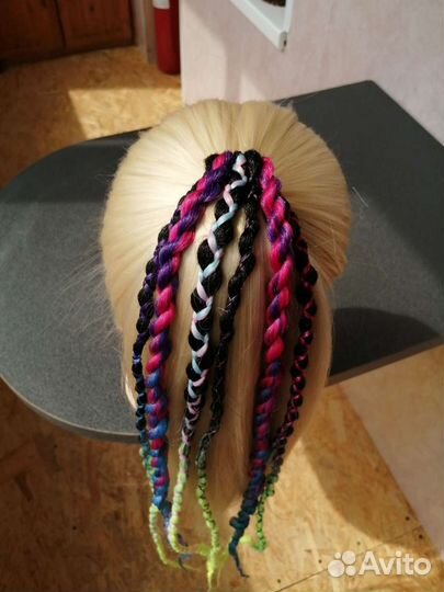 Афрорезинка, косички на резинке