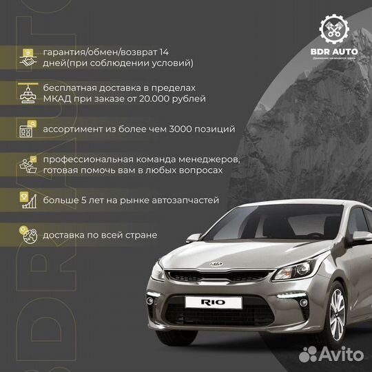 Накладка задней двери левая Kia Rio 2017