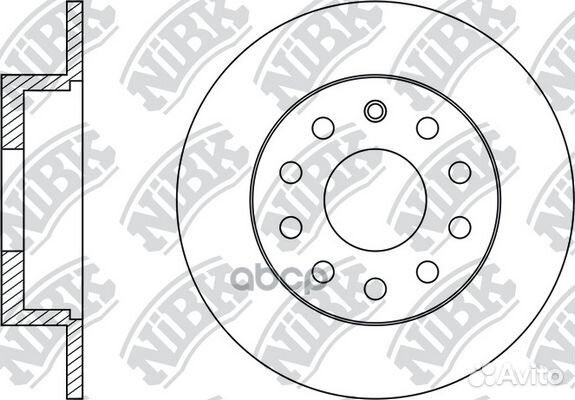 Диск торм.зад.VW golf 03, jetta 6 11/ skoda