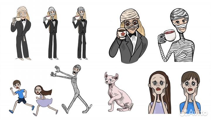 Нарисую арт, перса, тату или др + печать в подарок