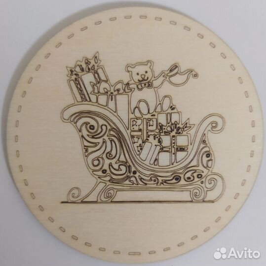 Новогодние подставки под кружки/чашки/стаканы 6 шт