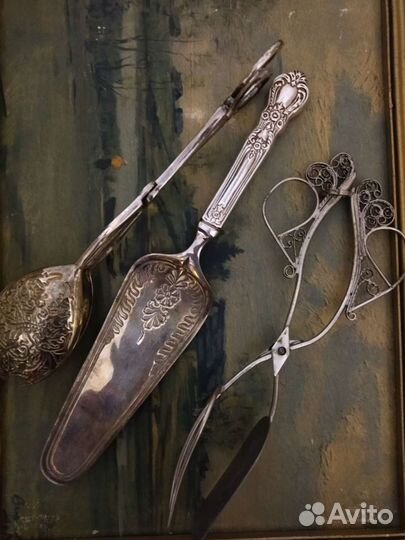 Лопатка для торта мельхиор