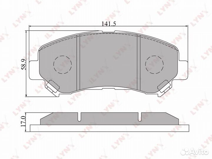 BD-5711 колодки тормозные передние Nissan Qash