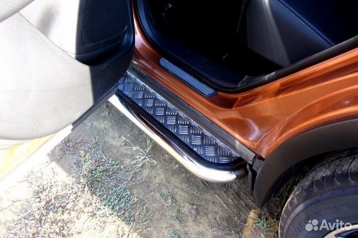 Защита порогов Nissan murano (2016)