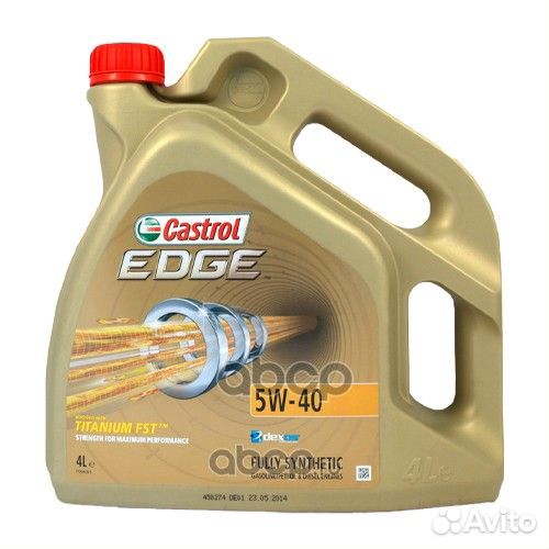 Масло edge 5W-40 C3 4л SN/CF Fiat 9.55535-S2 Fo