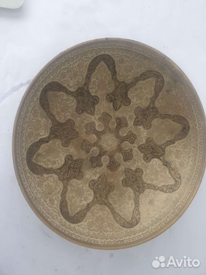 Блюдо латунь