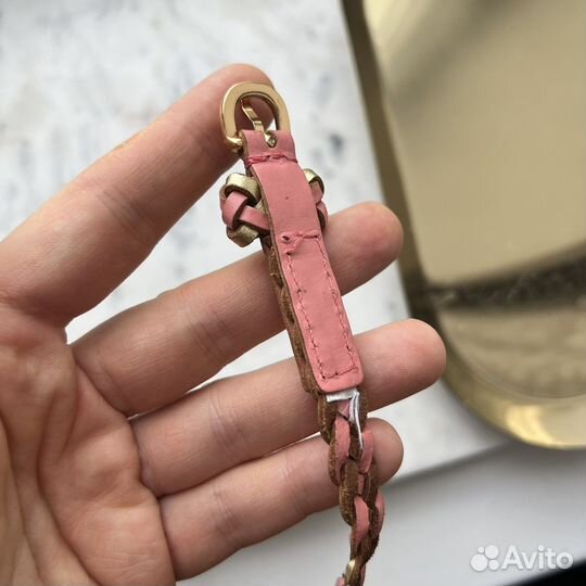 Женский ремень тонкий кожа