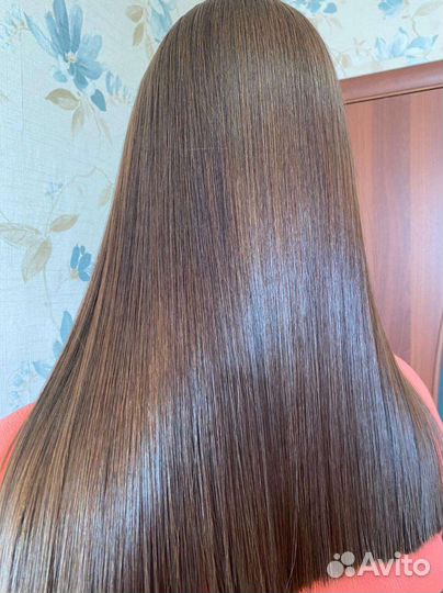 Кератиновое выпрямление волос