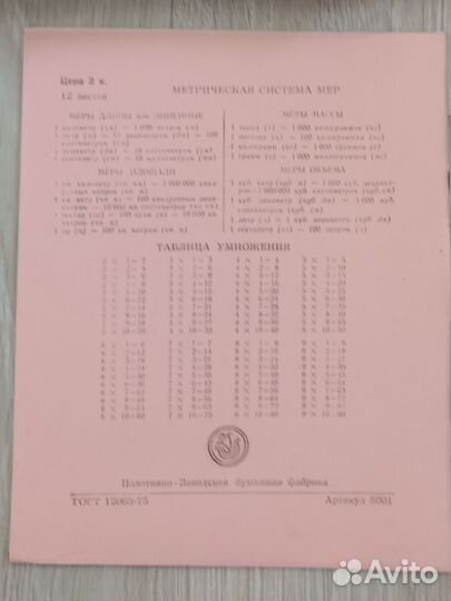 Тетради школьные СССР