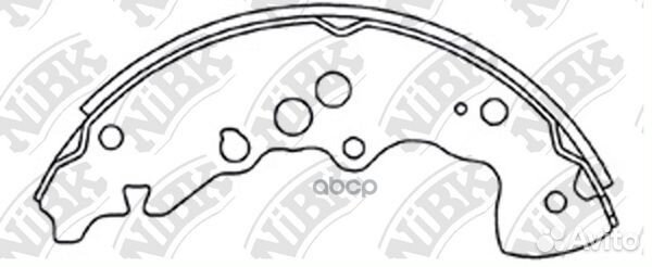 Колодки тормозные барабанные зад FN9968 FN9