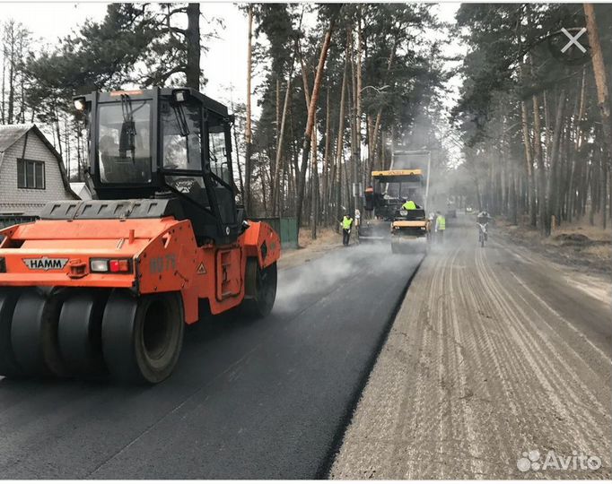 Асфальтирование дорог, благоустройство