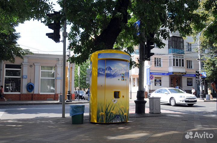 Торговый аппарат по продаже кваса и напитков