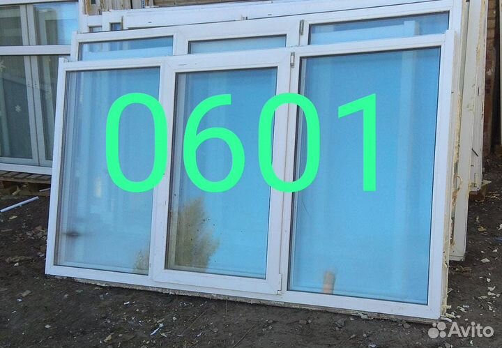 Окна пластиковые пвх бу 1500х2500