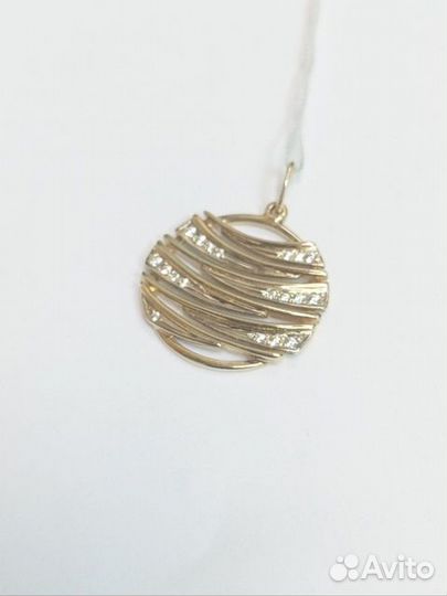 Подвеска с синтетическим камнем Золото