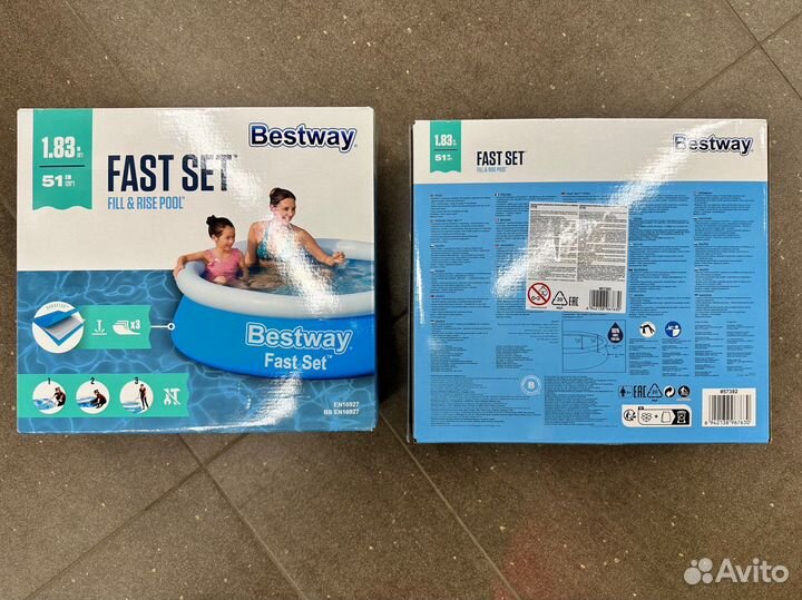 Новый бассейн надувной 183/51