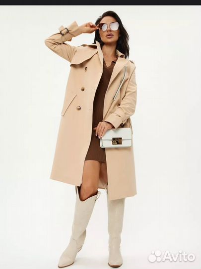 Плащ тренч женский 46