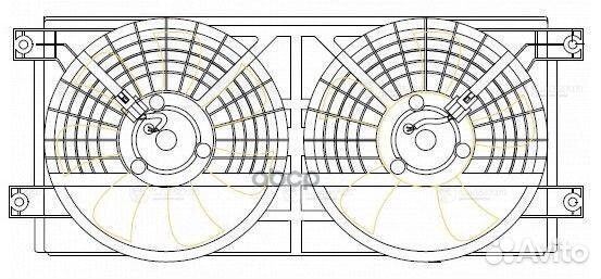 Вентилятор кондиционера Ssang Yong Kyron (05)