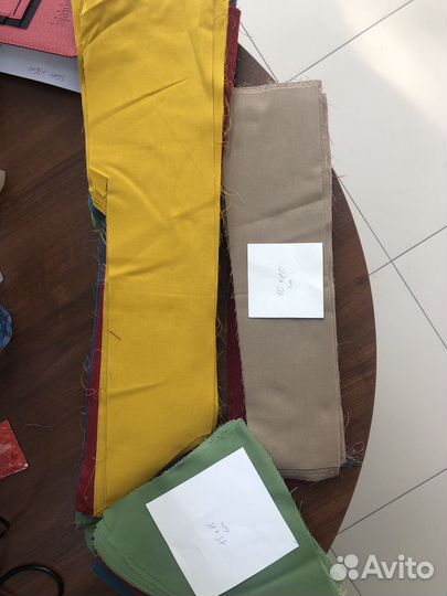 Лоскут льна, велюра, хлопка - пакетом