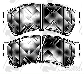 PN5806-nibk колодки дисковые п Mazda 6 1.8/2.0