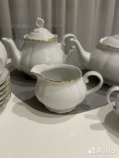 Чешский фарфоровый чайный сервиз