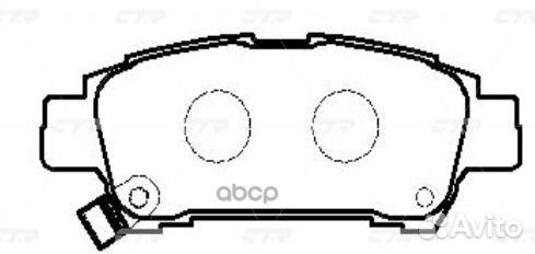 GK1074 колодки дисковые задние Toyota Previa/A