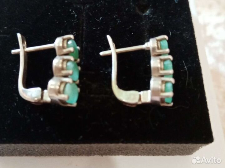 Серьги серебро