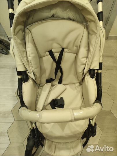 Коляска 2 в 1 Indigo эко кожа