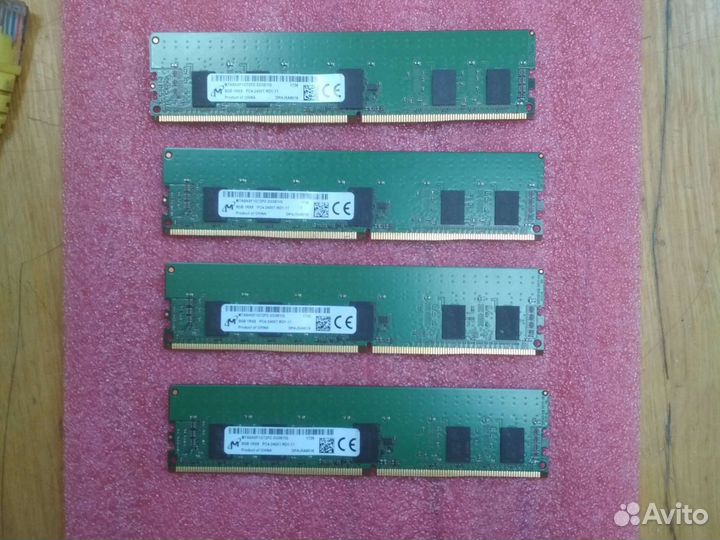 Озу 8gb DDR4 Micron mta9asf1g72pz-2G3B1 серверная