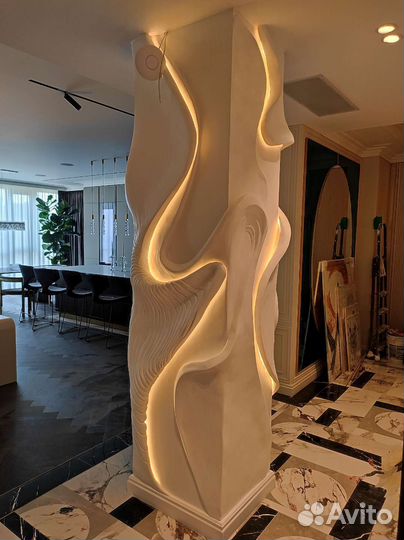 Барельеф,лепнина,картины из гипсовой шпатлевки