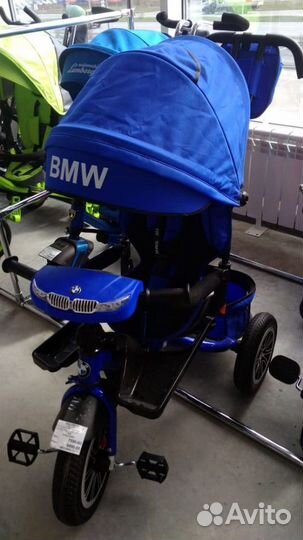 Велосипед трехколесный BMW 12/10 красный.Обмены