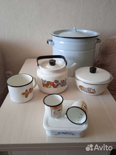 Эмалированная посуда СССР новая и б/у