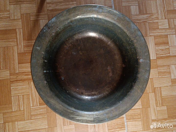 Старинный медный таз