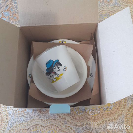 Набор детской посуды Кубань фарфор