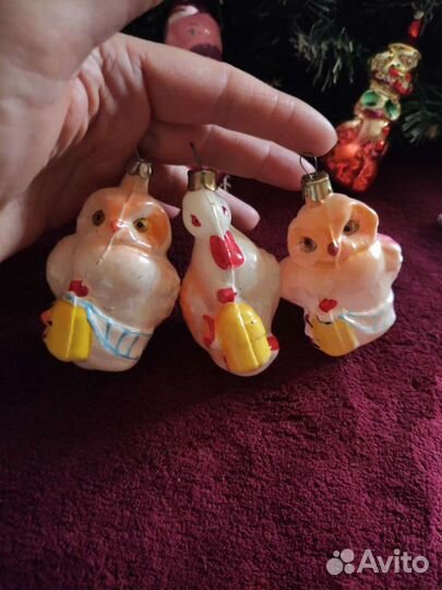 Новогодние ёлочные игрушки СССР