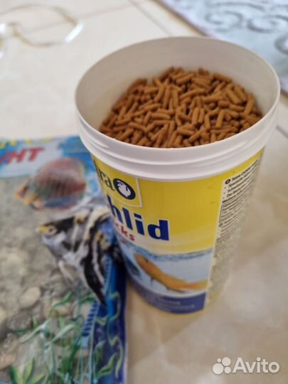 Tetra cichlid sticks и Грунт