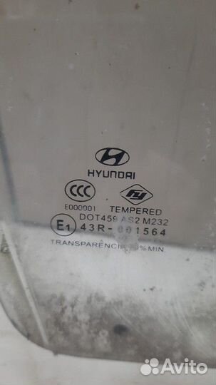 Стекло двери передней правой Hyundai Accent
