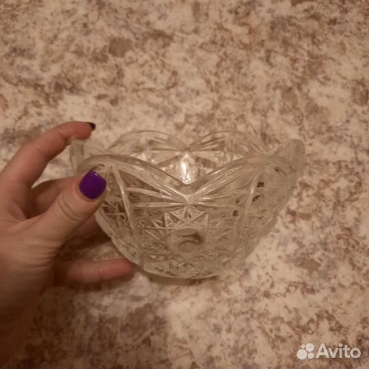 Ваза хрустальная