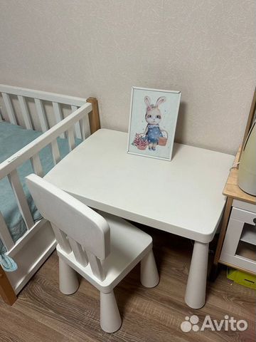 Детский столик и стульчик IKEA маммут
