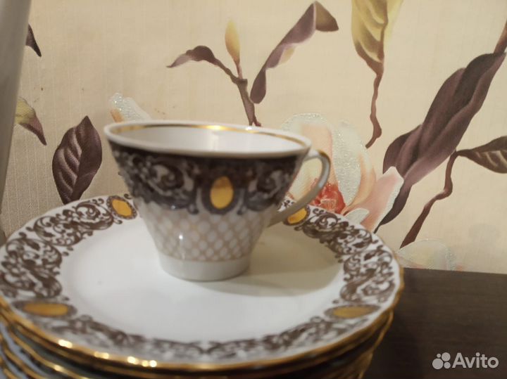 Кофейный сервиз. Рига. Фарфор