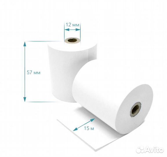 Чековая лента, термолента 57 термо / 80 термо