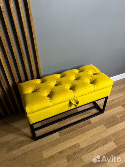 Банкетка обувница лофт с полками