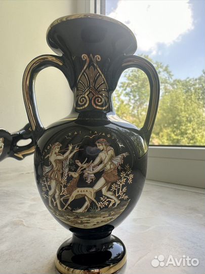 Ваза кувшинчик с греческим орнаметом