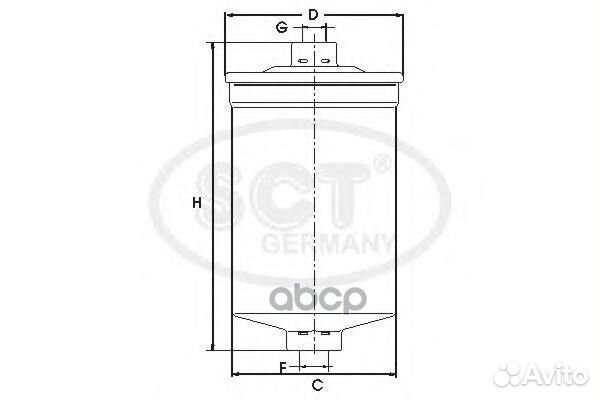 Фильтр топливный Daewoo Nexia ST329 SCT