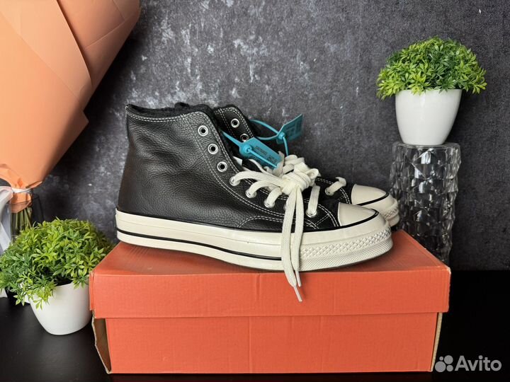 Кеды converse кожаные