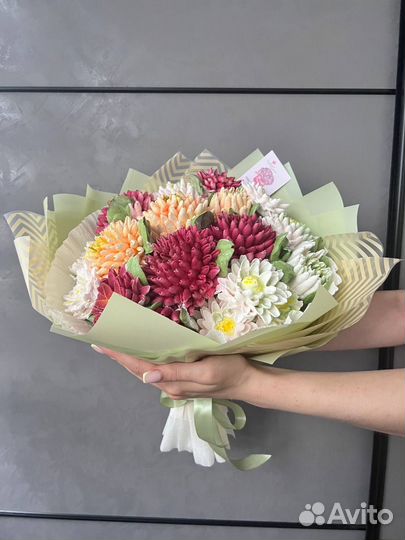 Букет из зефира на День знаний