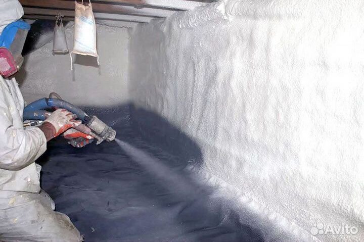 Утепление пенополиуретаном подвала