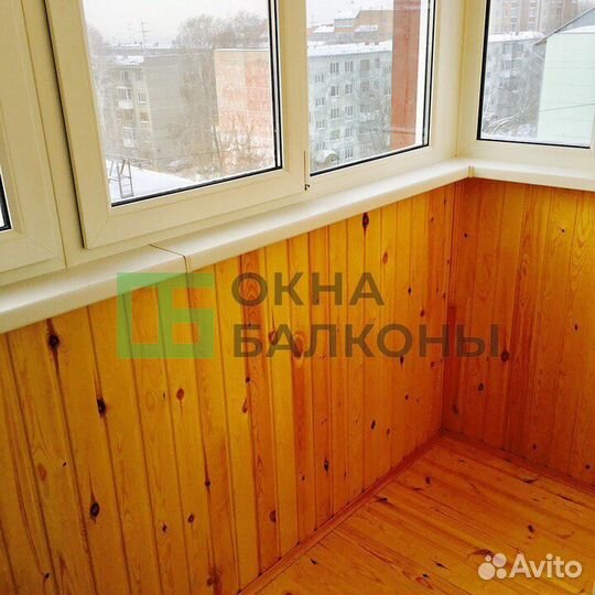 Остекление балконов в пятиэтажке